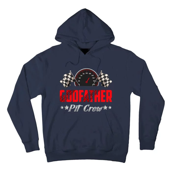 Godfather Pit Crew Birthday Racing Car Family Matching Race Tall Hoodie