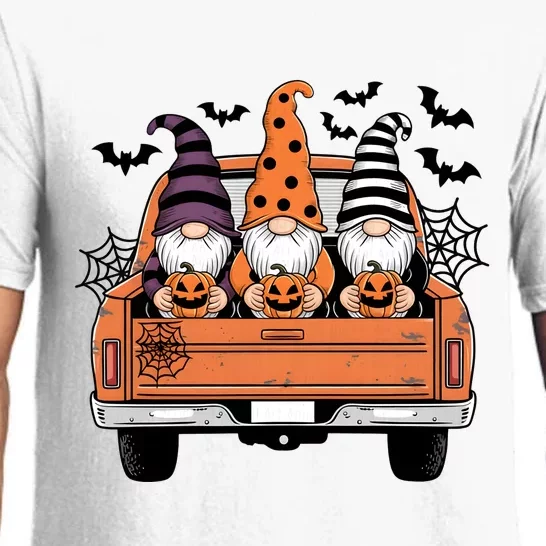 Gmones Pumpkin Car Halloween Pajama Set