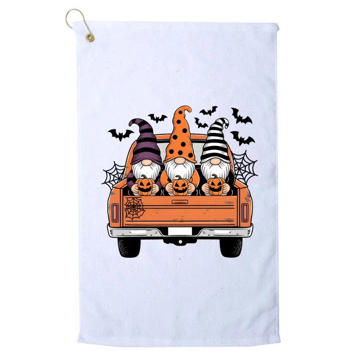 Gmones Pumpkin Car Halloween Platinum Collection Golf Towel