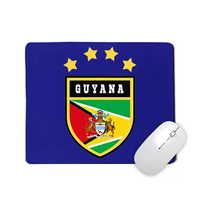 Guyana Pocket Coat Of Arms National Pride Flag Mousepad