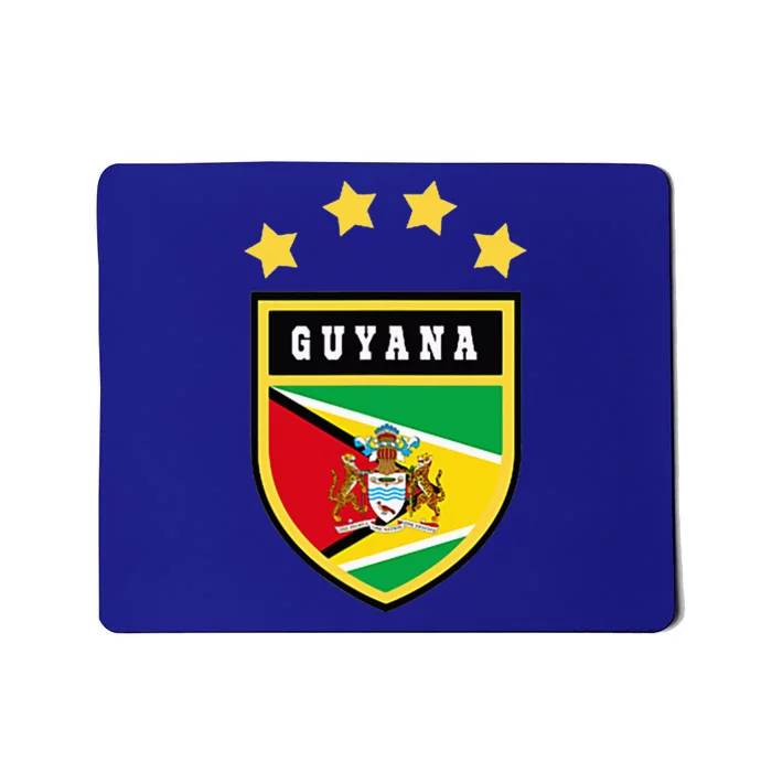 Guyana Pocket Coat Of Arms National Pride Flag Mousepad