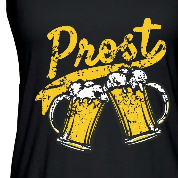 German Prost Cheers Beer Drinking Ladies Essential Flowy Tank