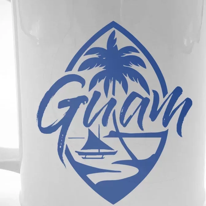 Guam Patch Chamorro Guam Seal Guaian Islander Gift Front & Back Beer Stein