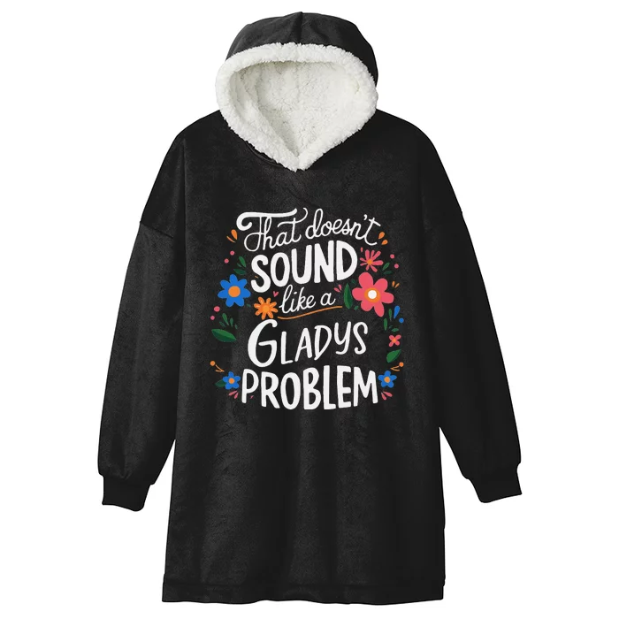 Gladys Personalized Cute Gladys Name Hooded Wearable Blanket