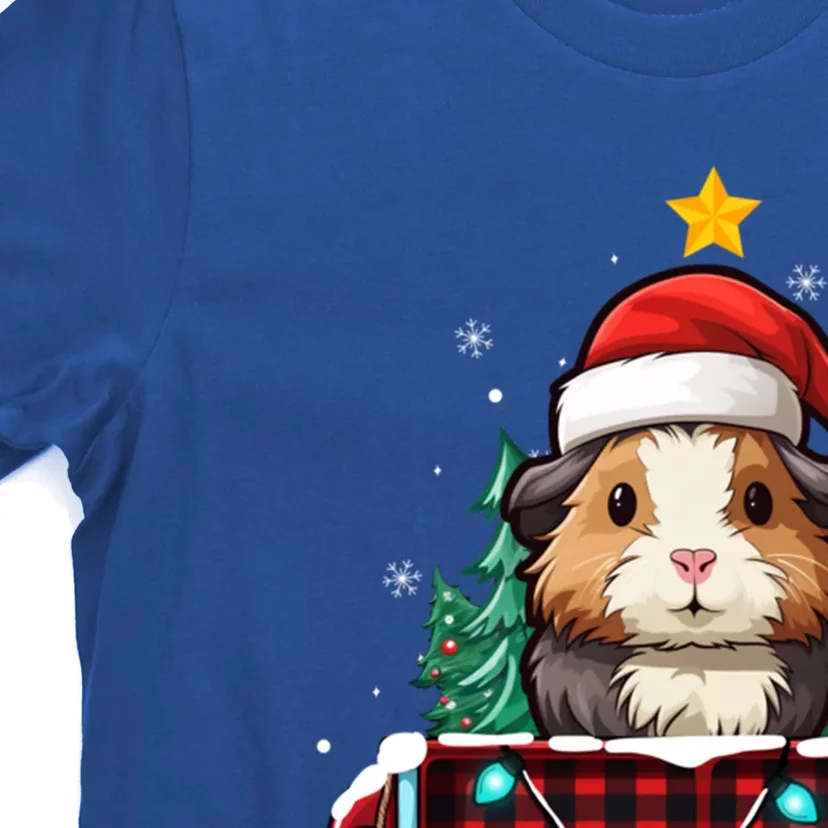 Guinea Pig Christmas Truck Plaid Funny Xmas Tree Gift T-Shirt
