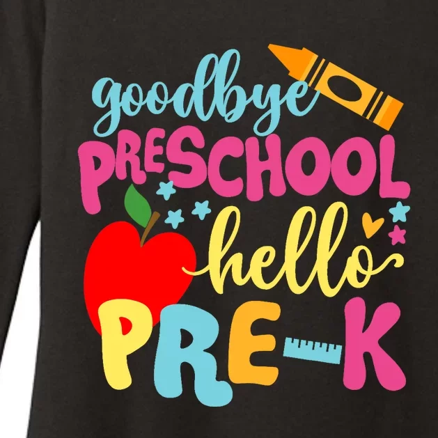 Goodbye Preschool Class of 2033 Graduate Hello Pre-K School Womens CVC Long Sleeve Shirt