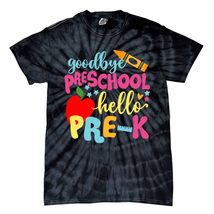 Goodbye Preschool Class of 2033 Graduate Hello Pre-K School Tie-Dye T-Shirt