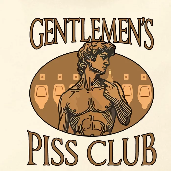 GentlemenS Piss Club Zip Tote Bag