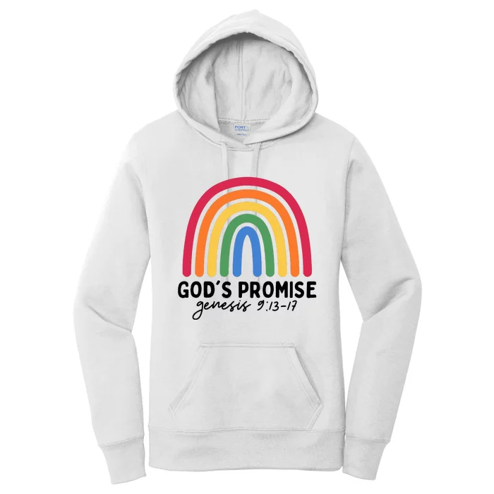 Gods Promise Christian Rainbow Women's Pullover Hoodie