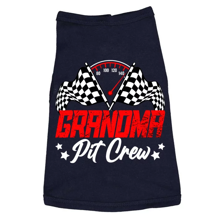 Grandma Pit Crew Birthday Party Race Car Lover Racing Family Doggie Tank