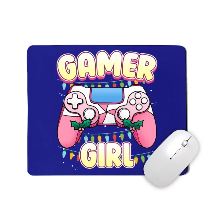 Gamer Pink Controller Christmas Video Game Gift Mousepad