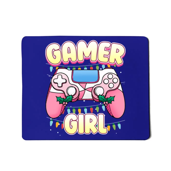 Gamer Pink Controller Christmas Video Game Gift Mousepad