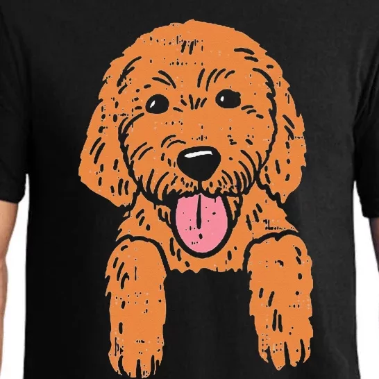 Goldendoodle Pocket Cute Dog Pet Lover Owner Men Women Gift Pajama Set