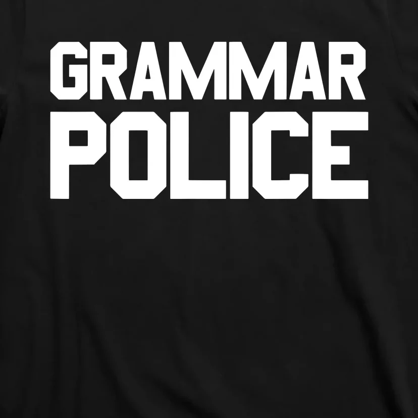 Grammar Police Costume Funny Halloween Grammar Police T-Shirt