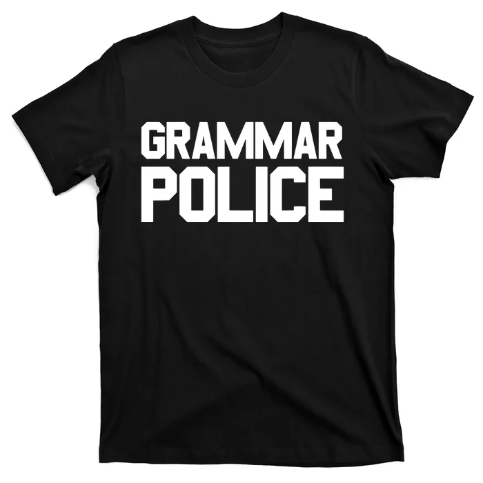 Grammar Police Costume Funny Halloween Grammar Police T-Shirt