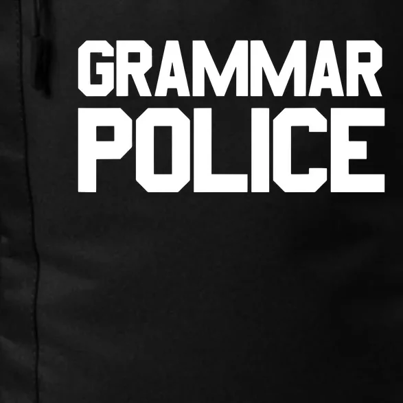 Grammar Police Costume Funny Halloween Grammar Police Daily Commute Backpack