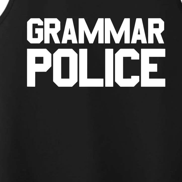 Grammar Police Costume Funny Halloween Grammar Police Performance Tank