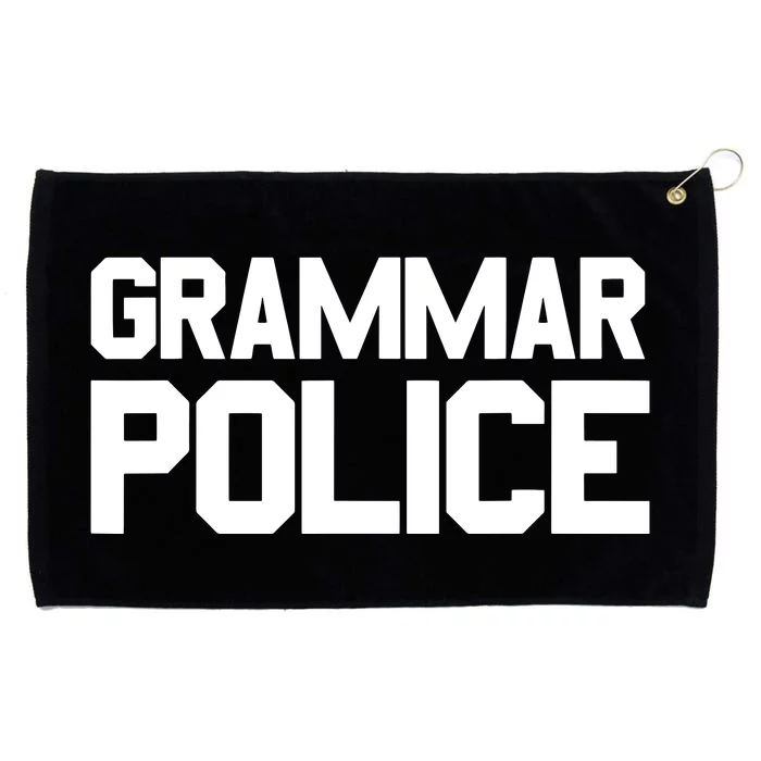 Grammar Police Costume Funny Halloween Grammar Police Grommeted Golf Towel