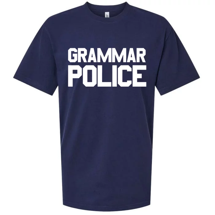 Grammar Police Costume Funny Halloween Grammar Police Sueded Cloud Jersey T-Shirt