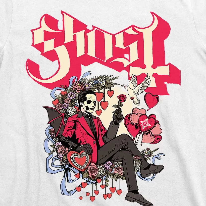 Ghost Papa Cupid ValentineS Day T-Shirt