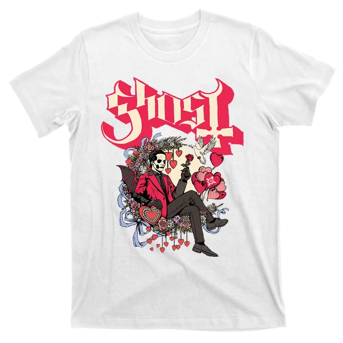 Ghost Papa Cupid ValentineS Day T-Shirt