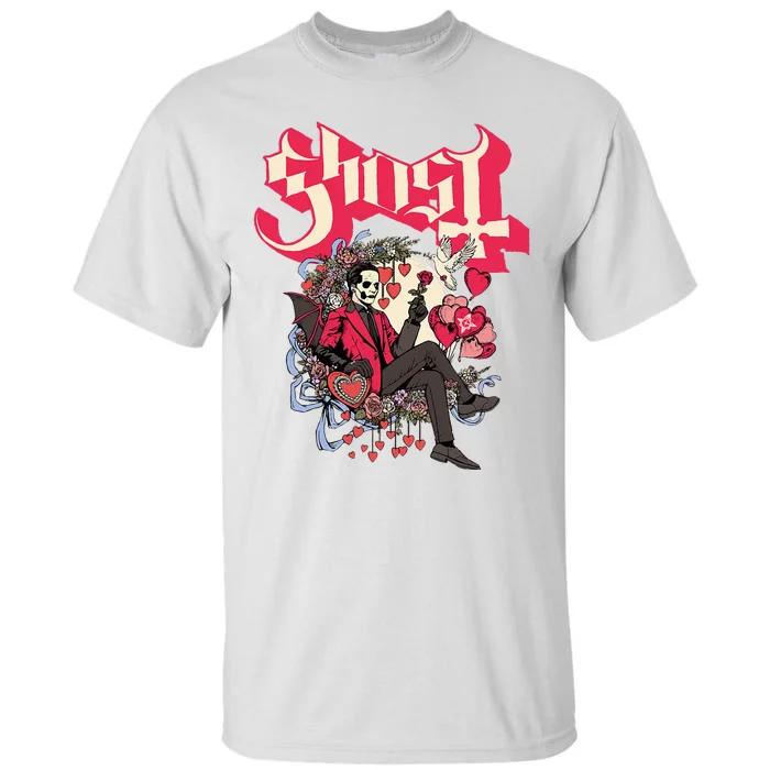 Ghost Papa Cupid ValentineS Day Tall T-Shirt