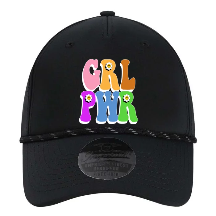 Girl Power Cute Sunflower Retro Colorful Performance The Dyno Cap