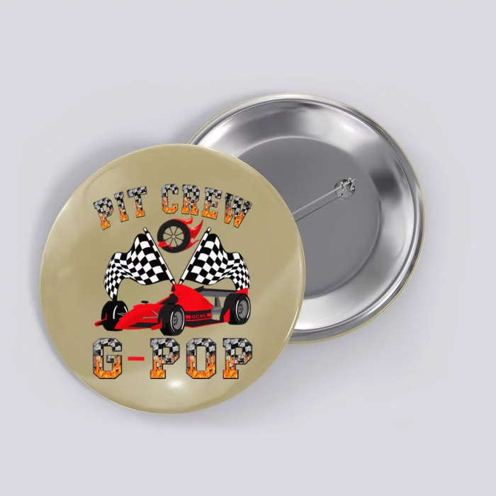 Gpop Pit Crew Fire Race Car Birthday Button