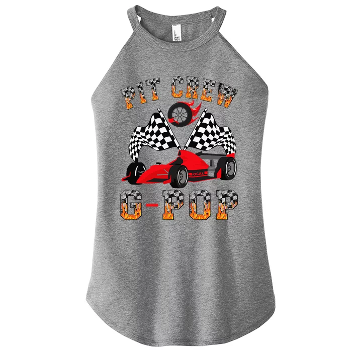 Gpop Pit Crew Fire Race Car Birthday Women’s Perfect Tri Rocker Tank