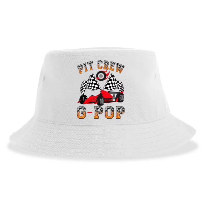 Gpop Pit Crew Fire Race Car Birthday Sustainable Bucket Hat