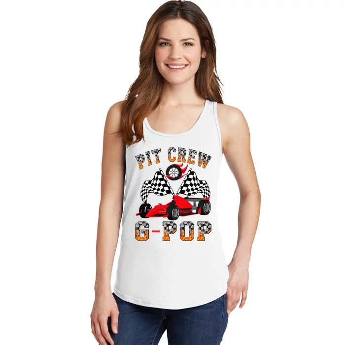 Gpop Pit Crew Fire Race Car Birthday Ladies Essential Tank