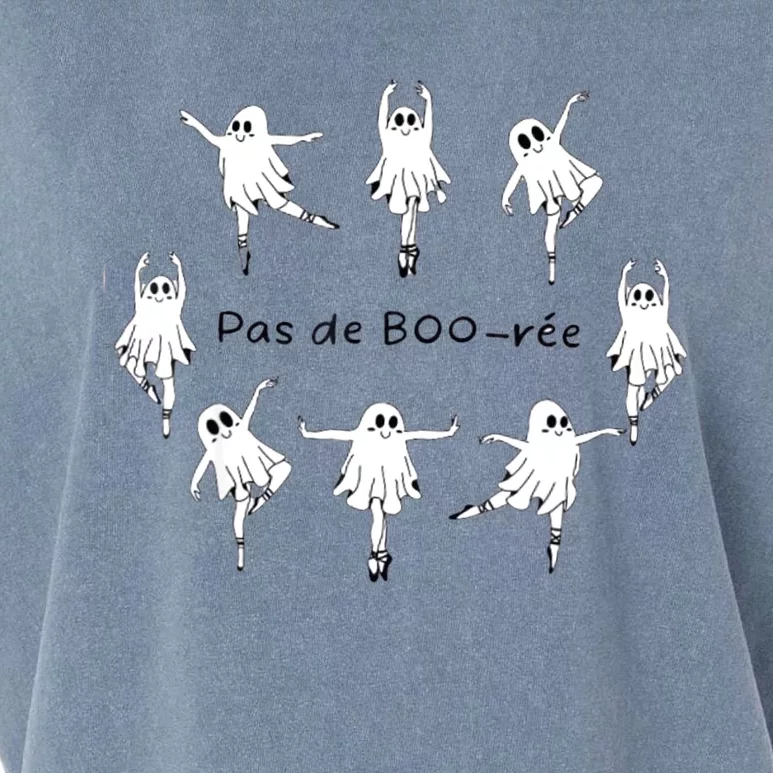 Ghost Pas De BooréE Ballet Dancer Spooky Halloween Garment-Dyed Women's Muscle Tee