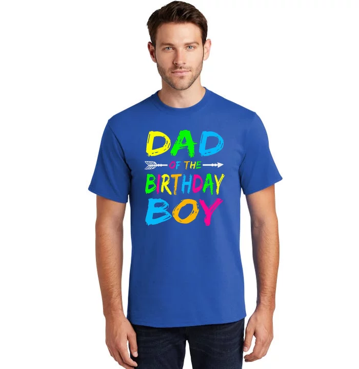 Glow Party Dad Of The Birthday Matching Family Tall T-Shirt