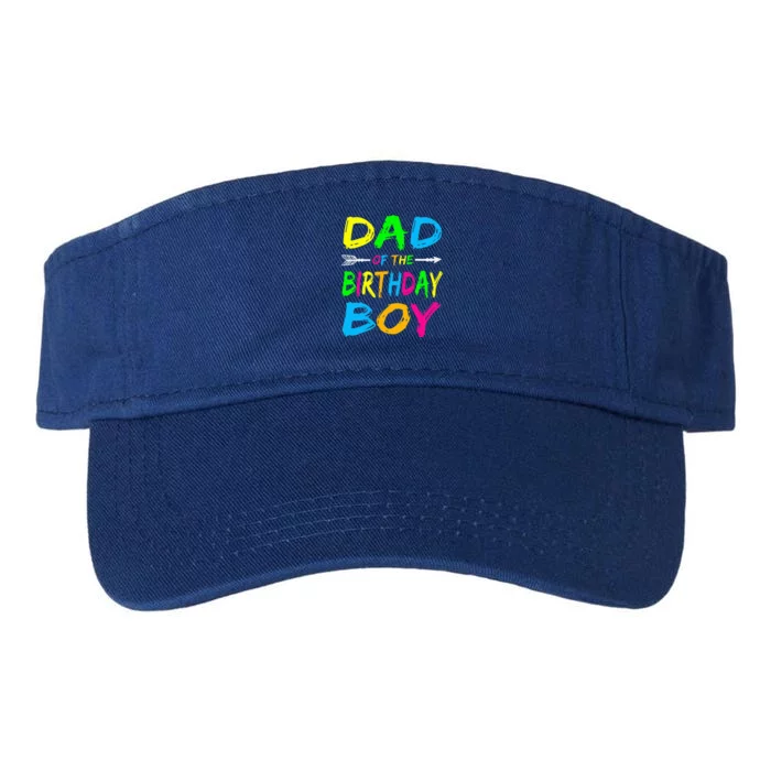 Glow Party Dad Of The Birthday Matching Family Valucap Bio-Washed Visor