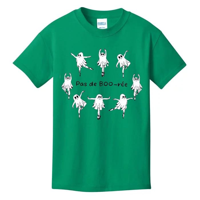 Ghost Pas De Boo RéE Ballet Dancer Spooky Halloween Kids T-Shirt