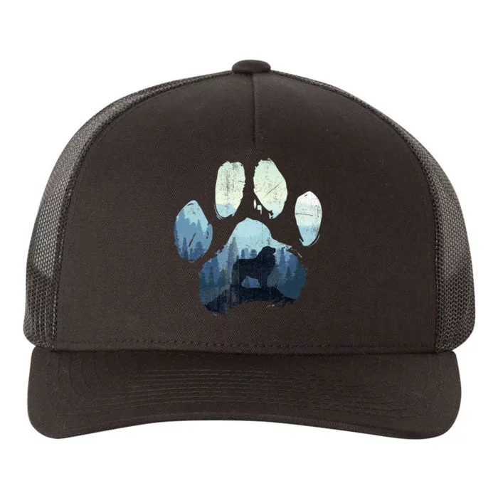 Great Pyrenees Dog Paw Mom Dad Mountains Yupoong Adult 5-Panel Trucker Hat