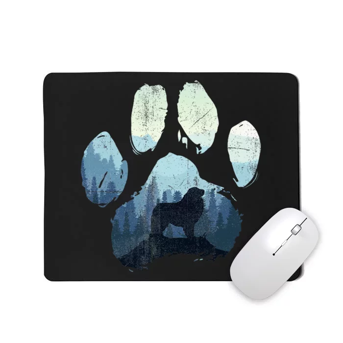 Great Pyrenees Dog Paw Mom Dad Mountains Mousepad