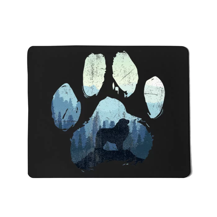 Great Pyrenees Dog Paw Mom Dad Mountains Mousepad