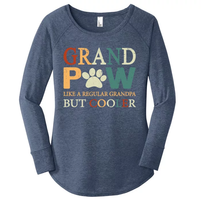 Grand Paw Dog Lover Fathers Day Grandpaw Grandpa Father Gift Women's Perfect Tri Tunic Long Sleeve Shirt