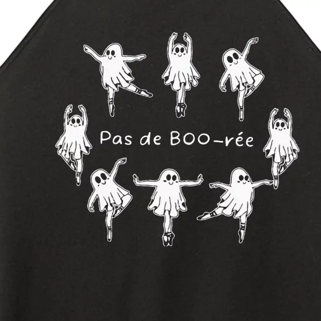 Ghost Pas De BooréE Ballet Dancer Spooky Halloween Women’s Perfect Tri Rocker Tank