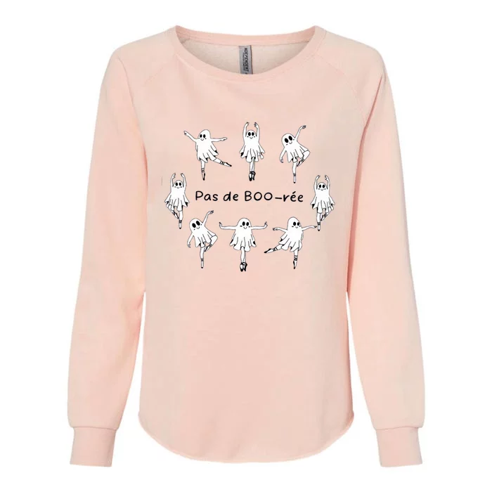 Ghost Pas De Boo RéE Ballet Dancer Spooky Halloween Womens California Wash Sweatshirt