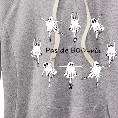 Ghost Pas De Boo RéE Ballet Dancer Spooky Halloween Women's Fleece Hoodie