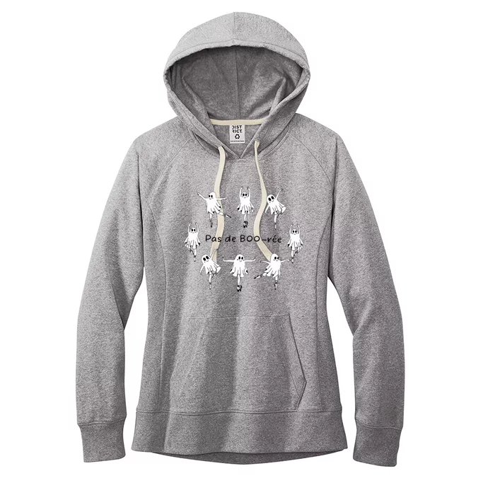 Ghost Pas De Boo RéE Ballet Dancer Spooky Halloween Women's Fleece Hoodie