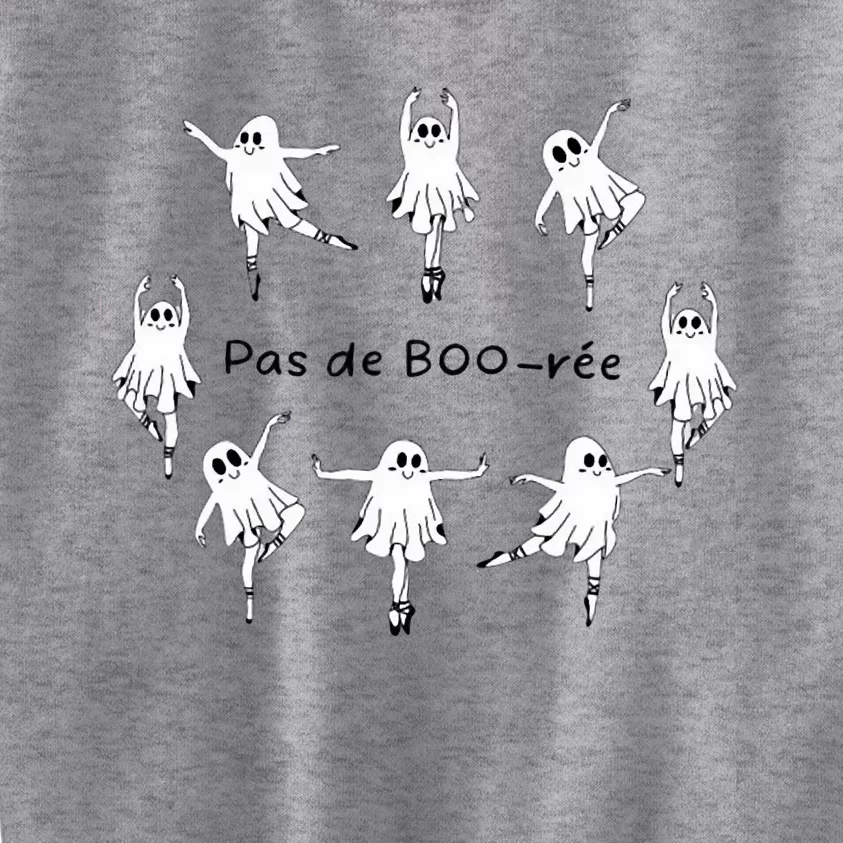 Ghost Pas De Boo RéE Ballet Dancer Spooky Halloween Kids Sweatshirt