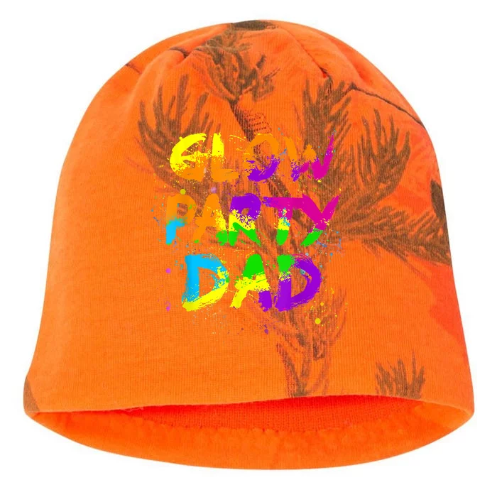 Glow Party Dad Splatter Effect 80 Theme Color Birthday Party Kati - Camo Knit Beanie