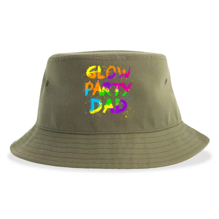 Glow Party Dad Splatter Effect 80 Theme Color Birthday Party Sustainable Bucket Hat