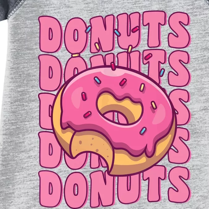 Groovy Pink Donut Squad Sprinkles Donut Lover Matching Donut Infant Baby Jersey Bodysuit