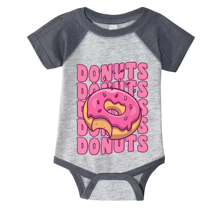 Groovy Pink Donut Squad Sprinkles Donut Lover Matching Donut Infant Baby Jersey Bodysuit