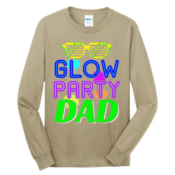 Glow Party Dad Bday Party Birthday Father Tall Long Sleeve T-Shirt