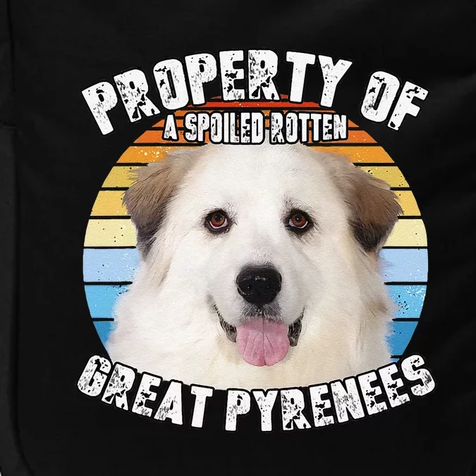 Great Pyrenees Dog Retro Property Of Cute Dog Impact Tech Backpack